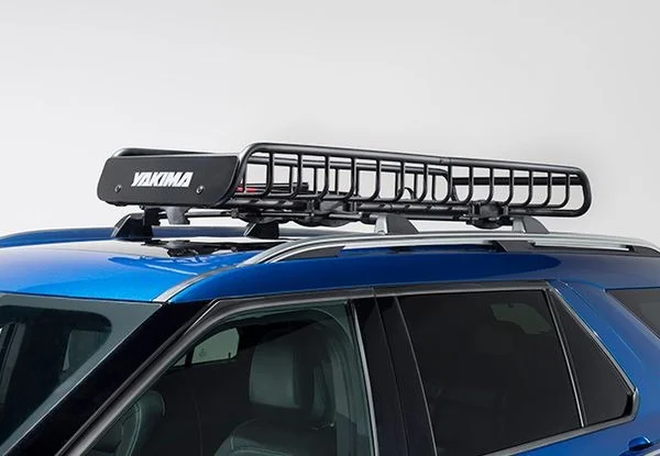 image of the top of a car showing a rack