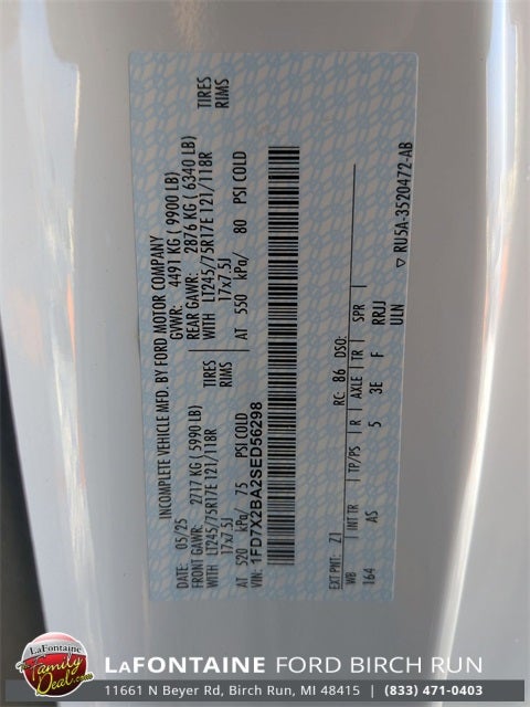 2025 Ford F-250SD XL 8' READING ENCLOSED SERVICE BODY