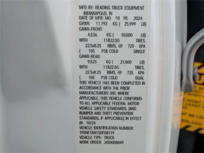 2025 Ford F-750 10' CHRYSTEEL DUMP FULL HYDROLIC