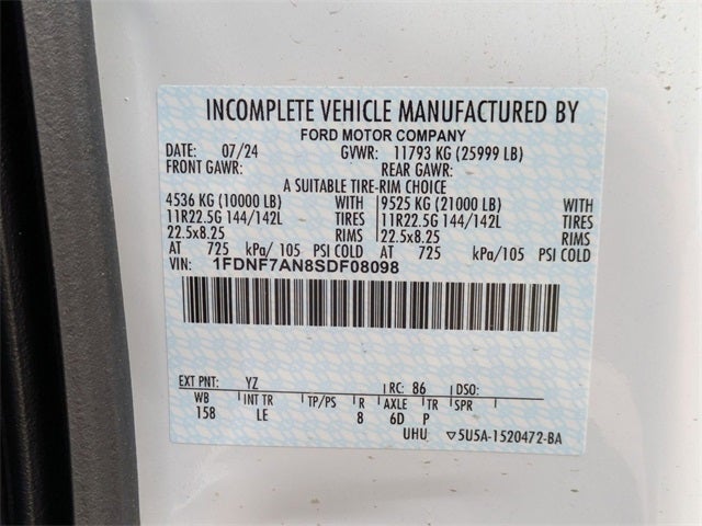 2025 Ford F-750SD 10' CHRYSTEEL DUMP FULL HYDROLIC