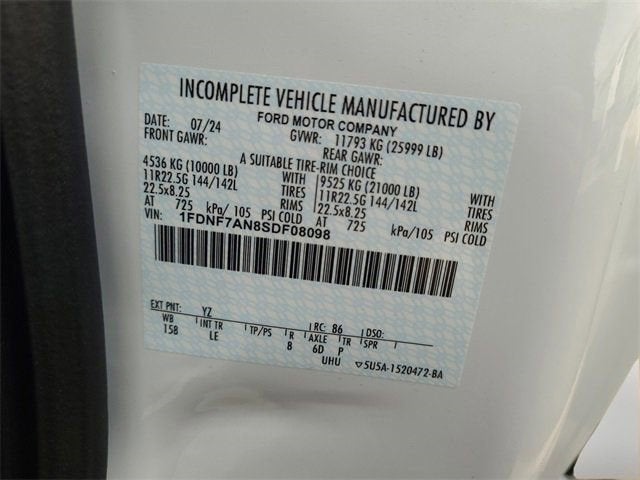 2025 Ford F-750SD 10' CHRYSTEEL DUMP FULL HYDROLIC