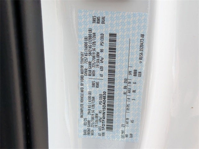 2025 Ford F-450SD XL PLATFORM