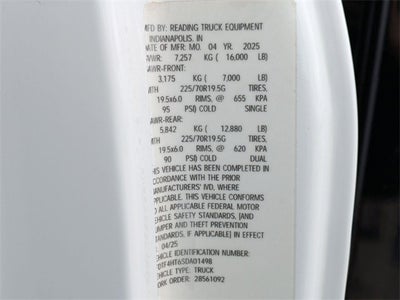 2025 Ford F-450SD XL 12' READING LANDSCAPER WITH TARP