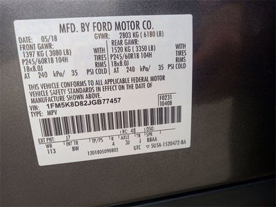 2018 Ford Explorer XLT