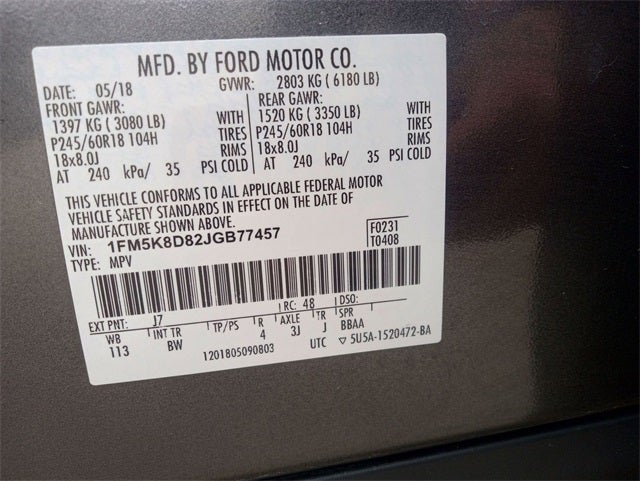 2018 Ford Explorer XLT