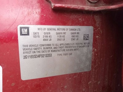 2015 Chevrolet Impala LTZ 2LZ