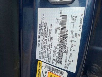 2019 Ford Fusion Hybrid SE