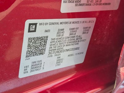 2021 GMC Sierra 1500 SLT