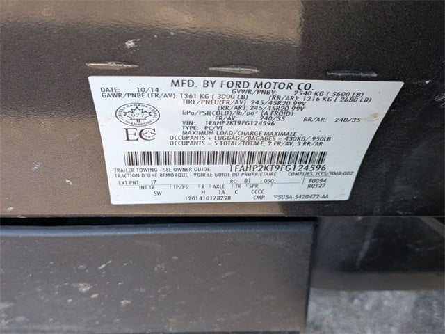 2015 Ford Taurus SHO