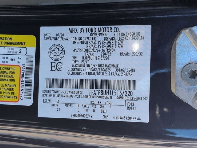 2020 Ford Mustang EcoBoost