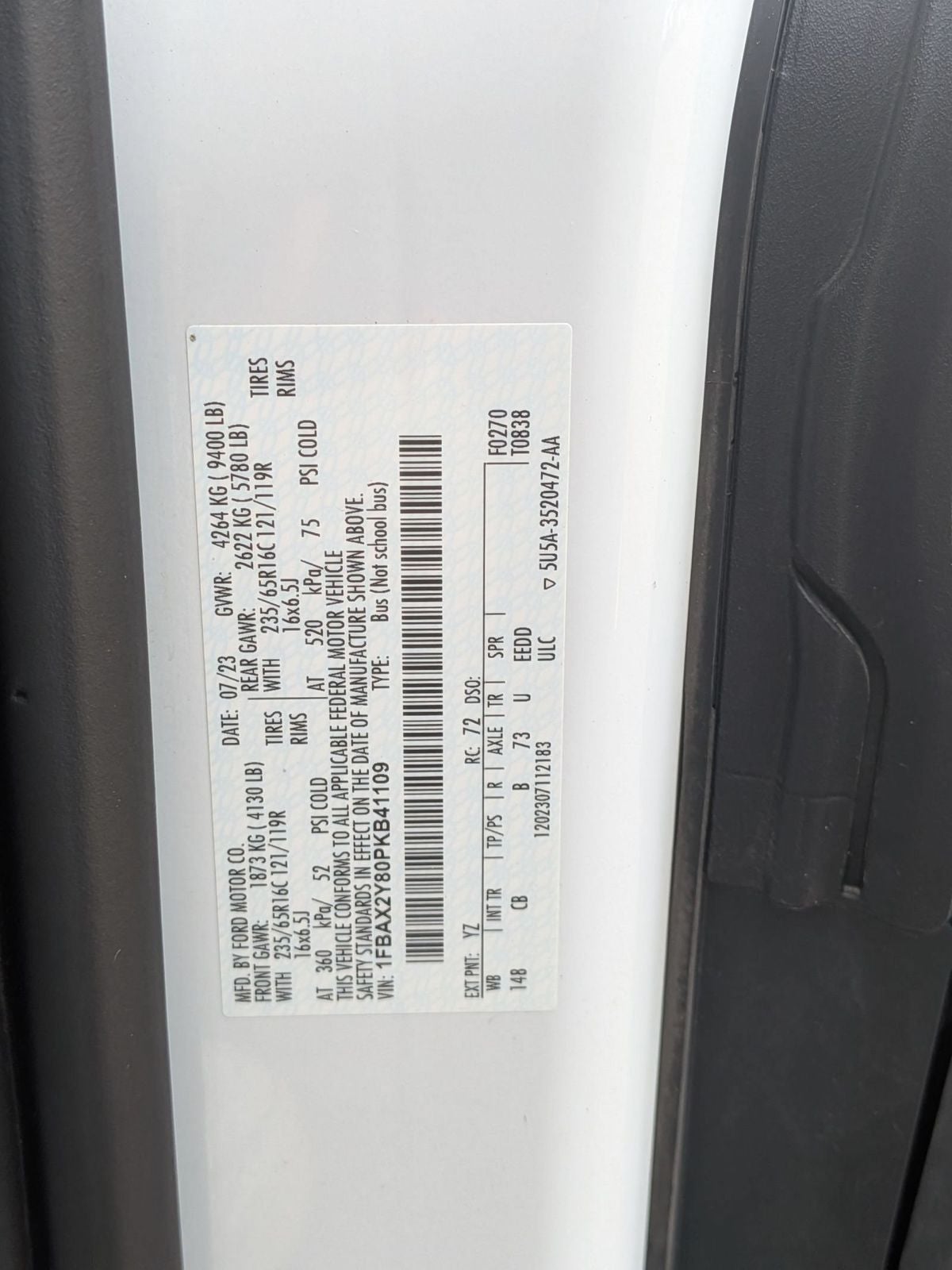 2023 Ford Transit-350 XLT