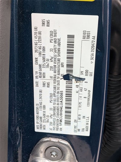 2020 Ford Escape SEL