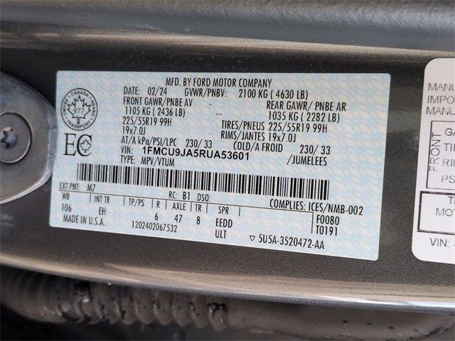 2024 Ford Escape Platinum