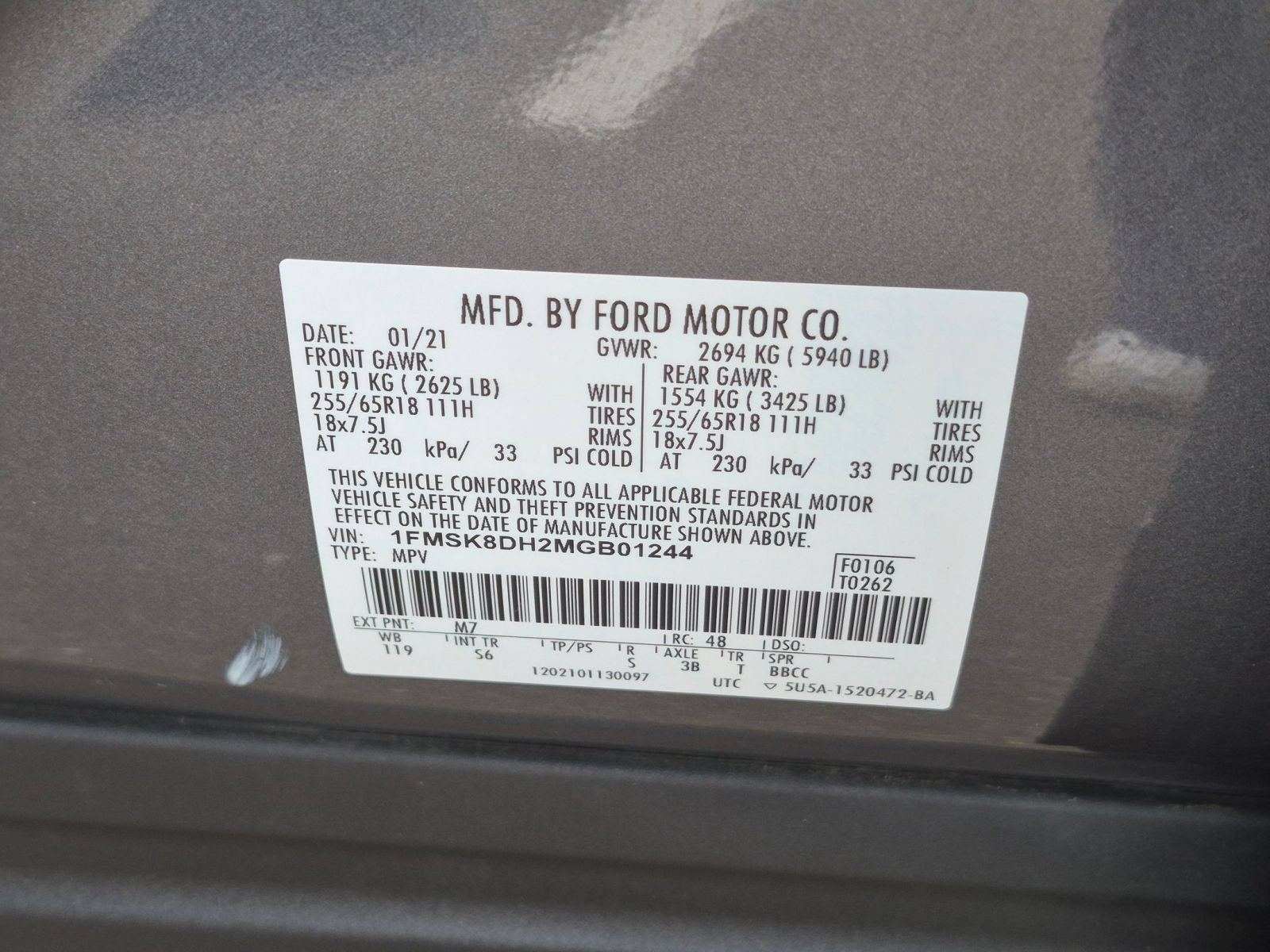 2021 Ford Explorer XLT 4WD