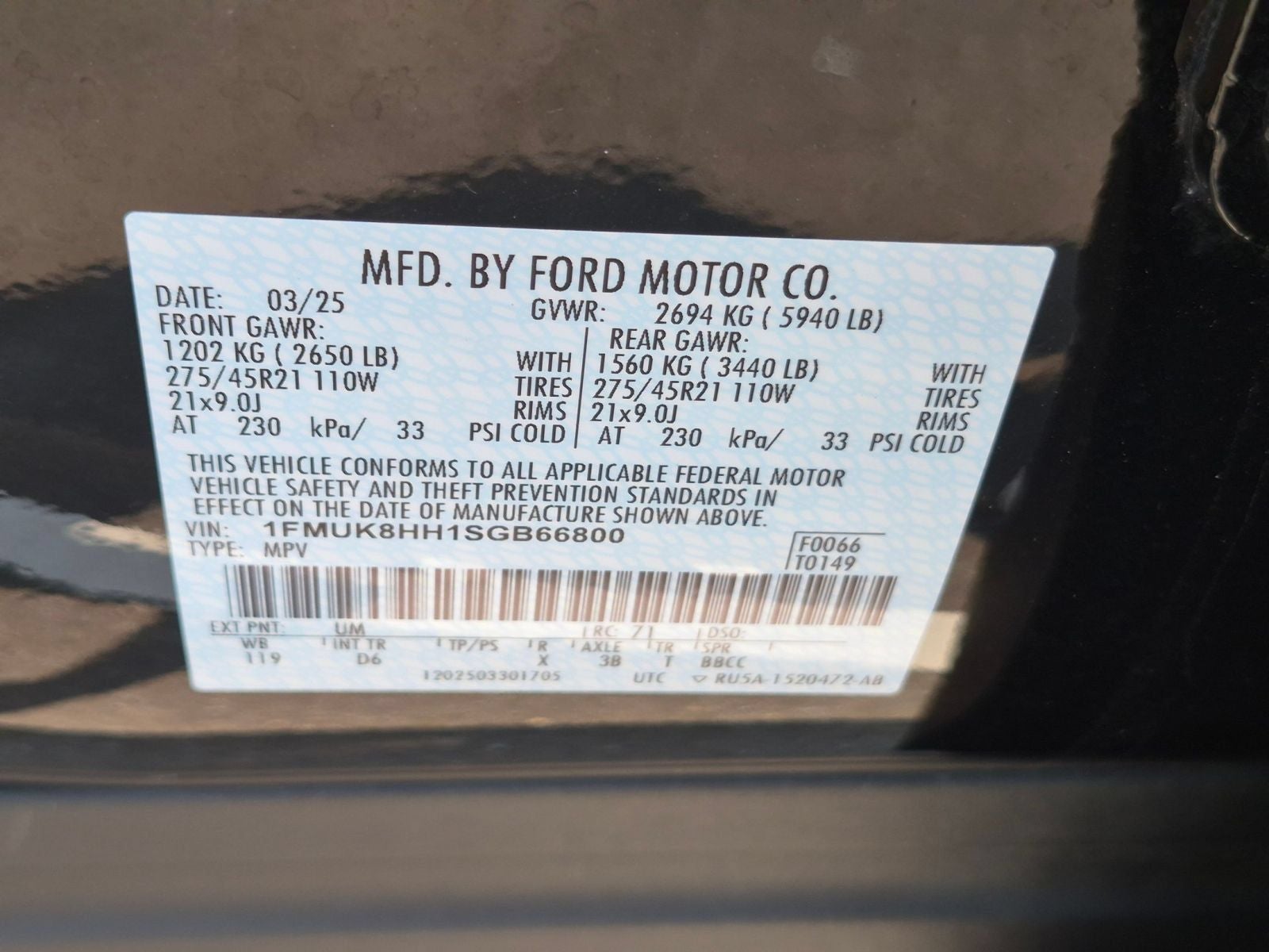 2025 Ford Explorer Platinum 4X4