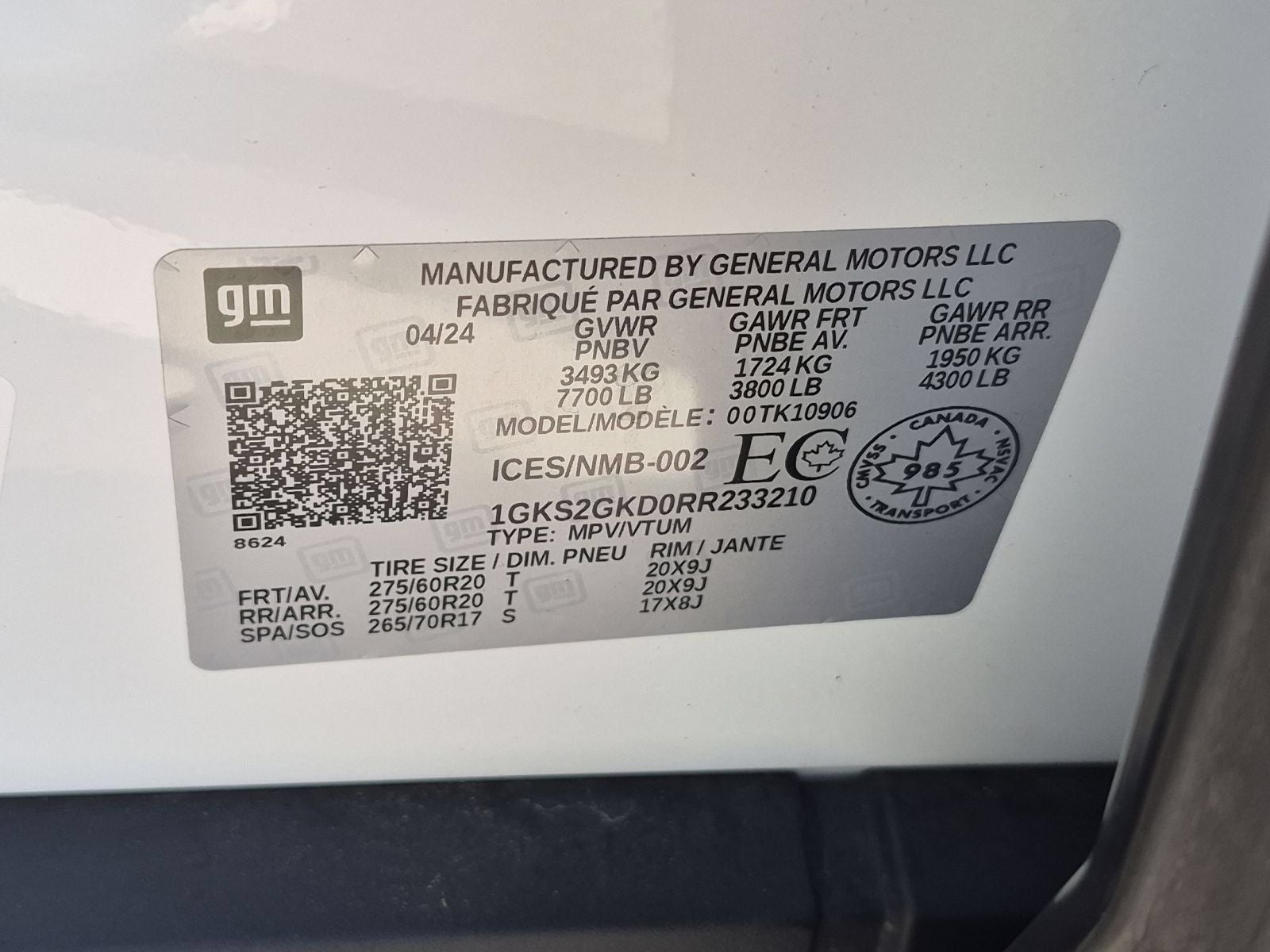 2024 GMC Yukon XL SLT 4WD