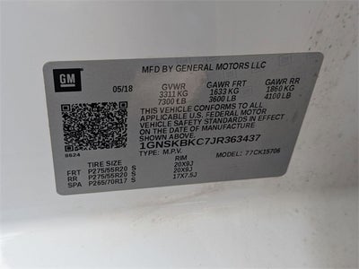 2018 Chevrolet Tahoe LT