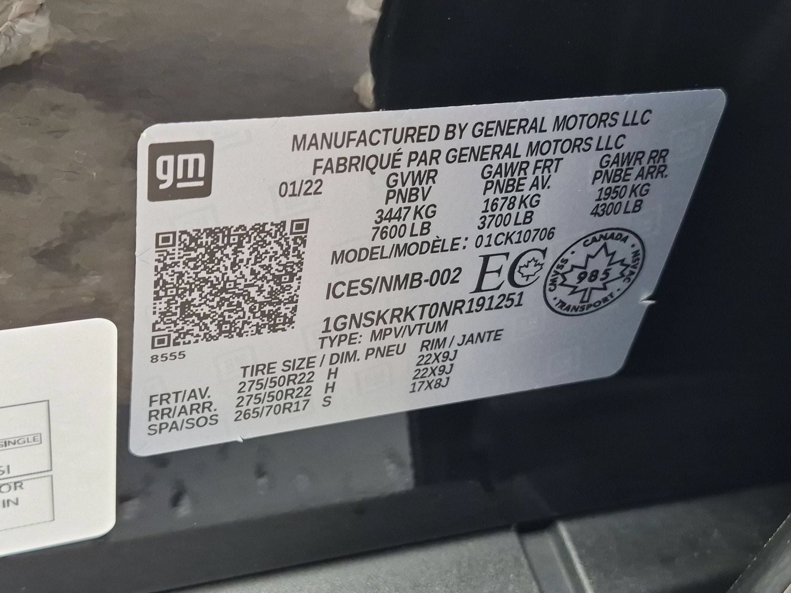 2022 Chevrolet Tahoe RST 4WD