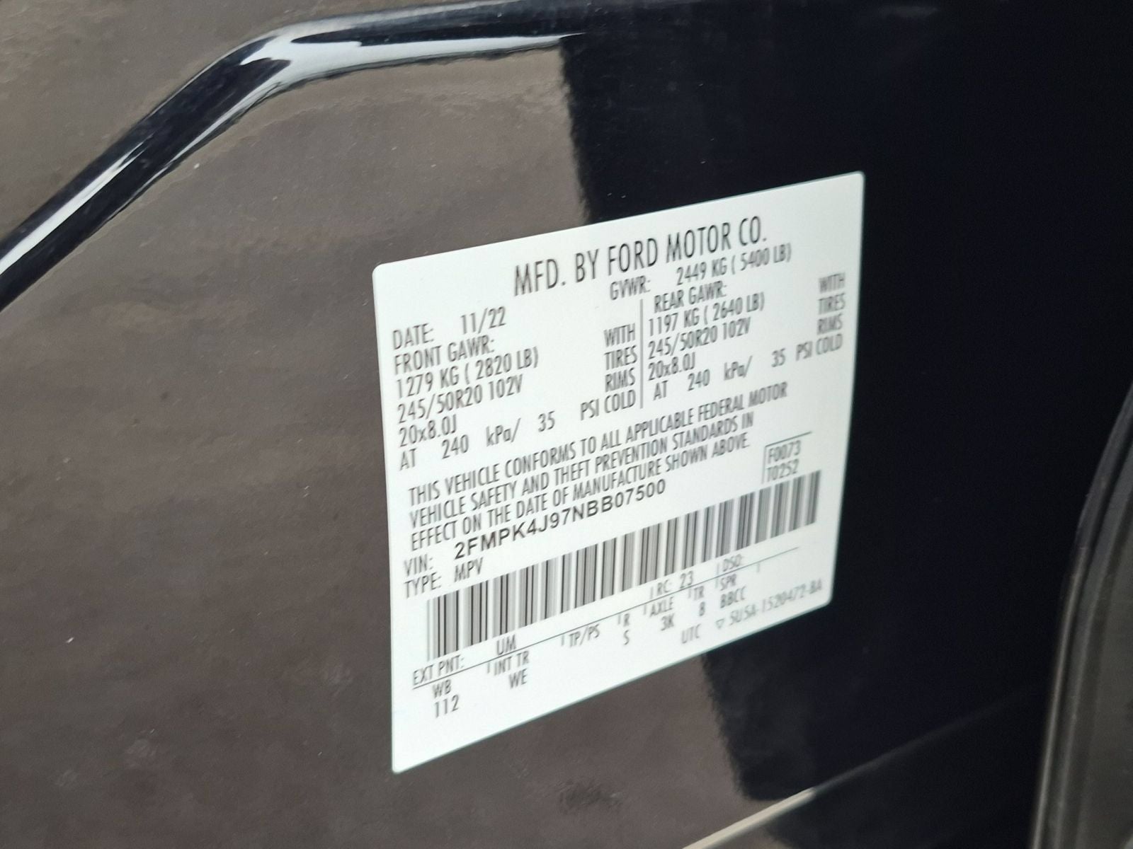 2022 Ford Edge ST Line AWD