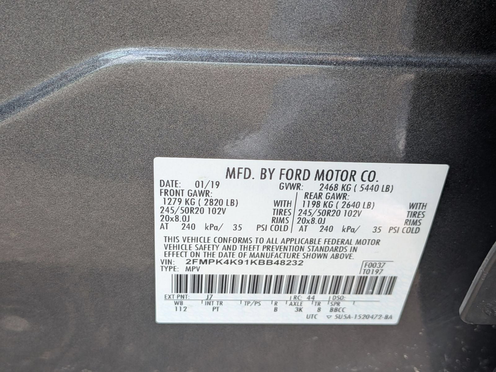 2019 Ford Edge Titanium AWD