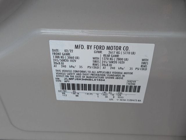 2022 Lincoln Nautilus Reserve