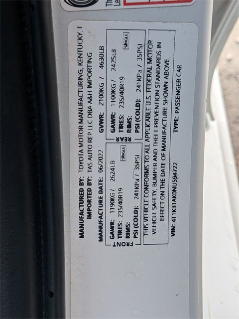 2022 Toyota Camry Hybrid XSE