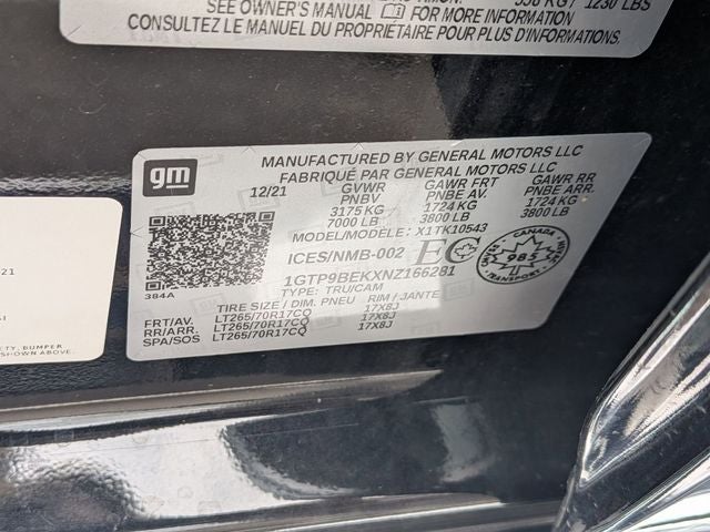 2022 GMC Sierra 1500 Limited SLE 4X4
