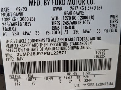 2023 Lincoln Nautilus Standard