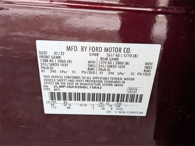 2022 Lincoln Nautilus Reserve