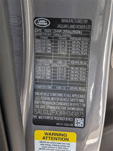 2024 Land Rover Discovery Sport SE 4X4