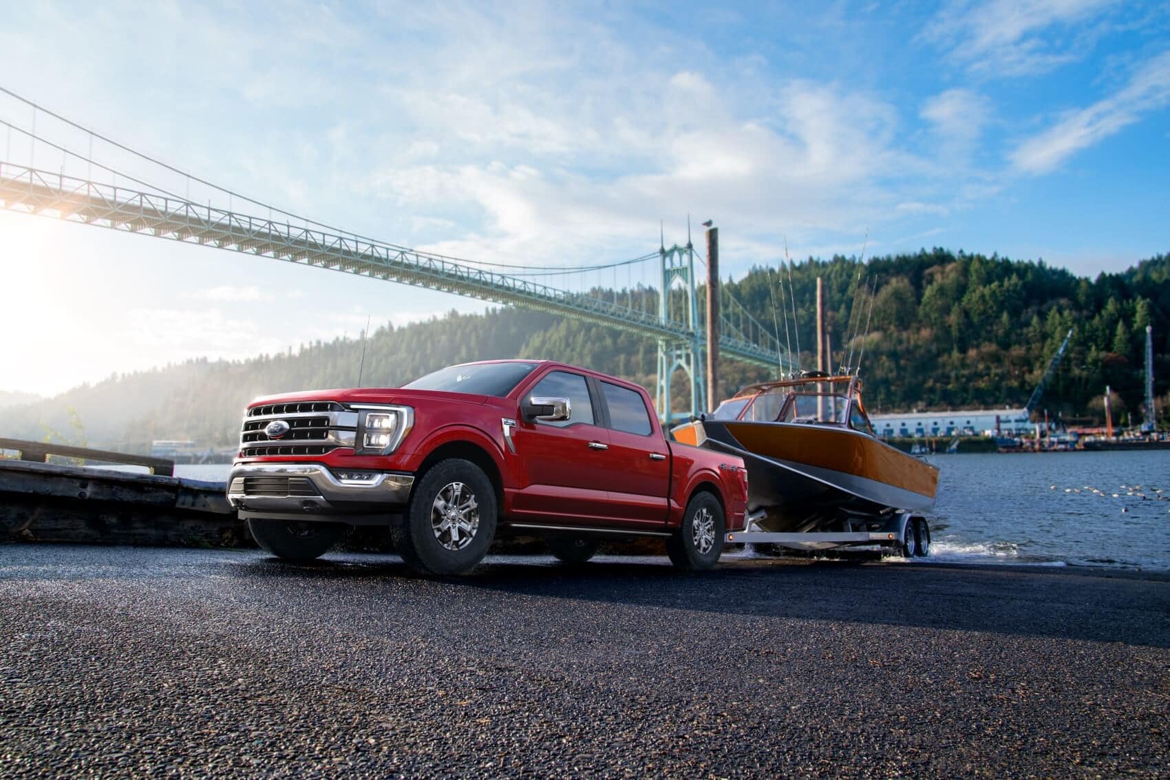 New Ford F-150 Towing a Boat