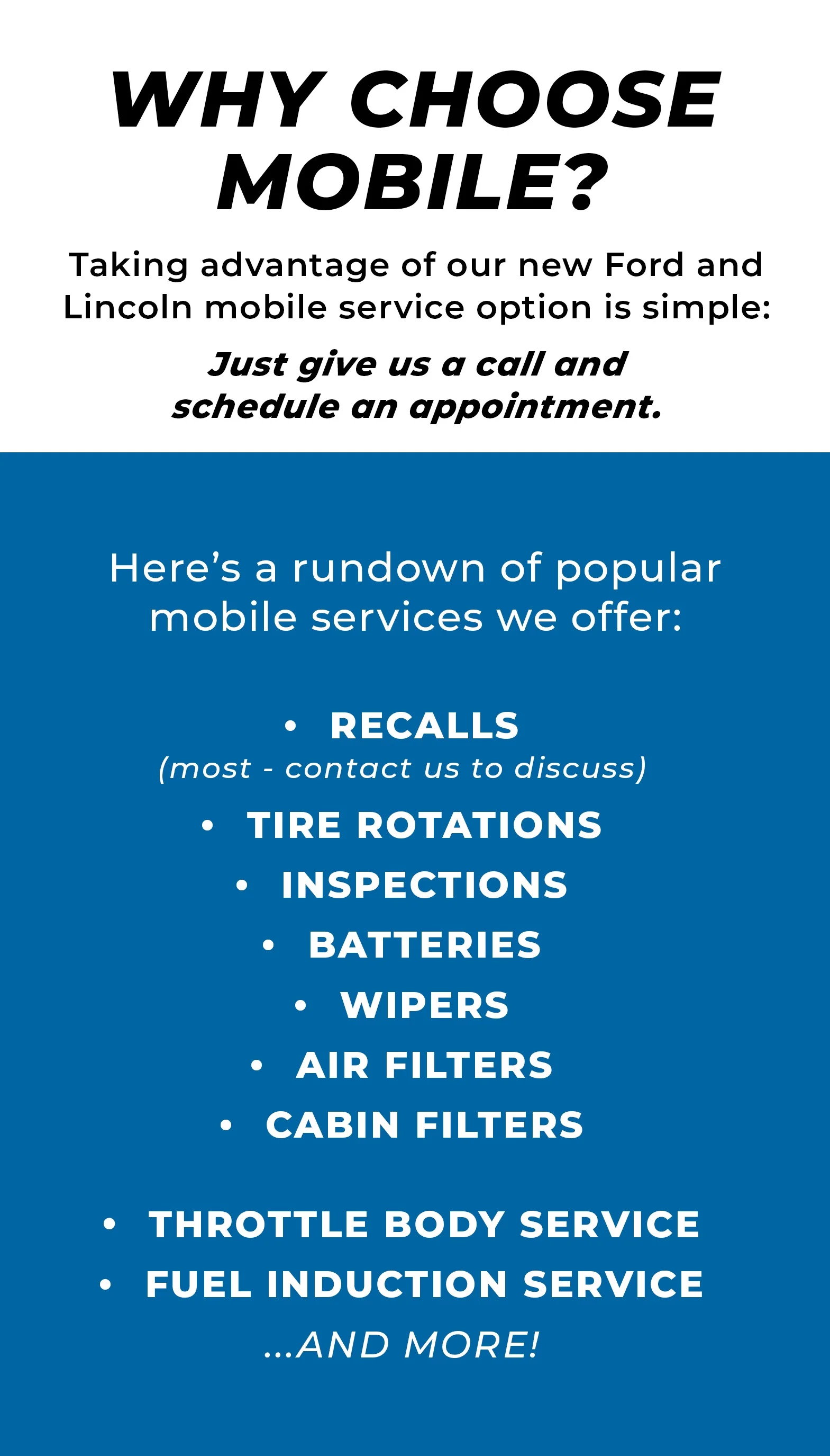 image with different reasons to choose mobile service