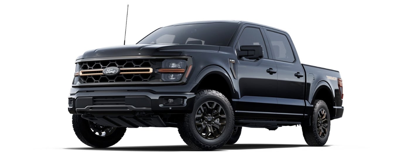 Black 2025 Ford F-150 Tremor angle left